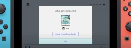 NINTENDO INTRODUCE LAS TARJETAS DE JUEGO VIRTUALES PARA PRESTAR JUEGOS DIGITALES
