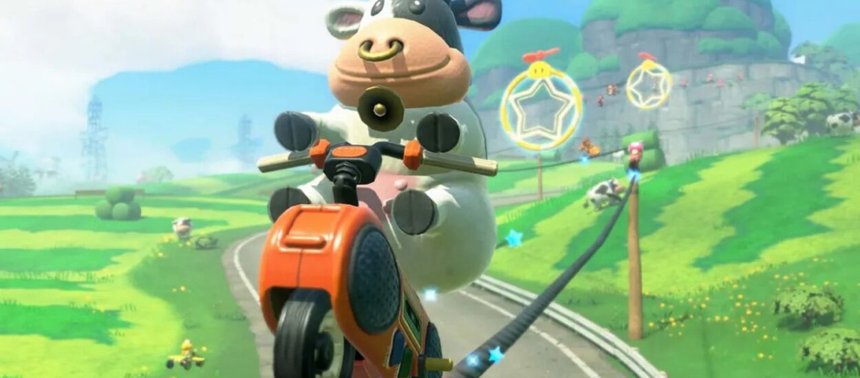 NUEVA BATALLA ENTRE PETA Y NINTENDO. PIDEN QUITAR EL ANILLO DE LA NARIZ DE LA VACA EN MARIO KART WORLD
