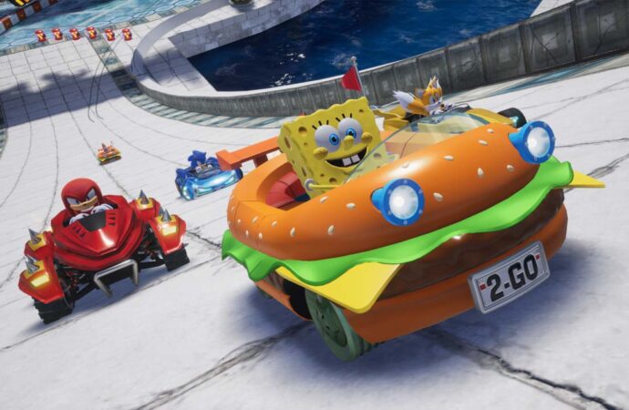 SONIC RACING: CROSSWORLDS DESCIENDE A FONDO DE BIKINI EN SU NUEVO DLC DE BOB ESPONJA