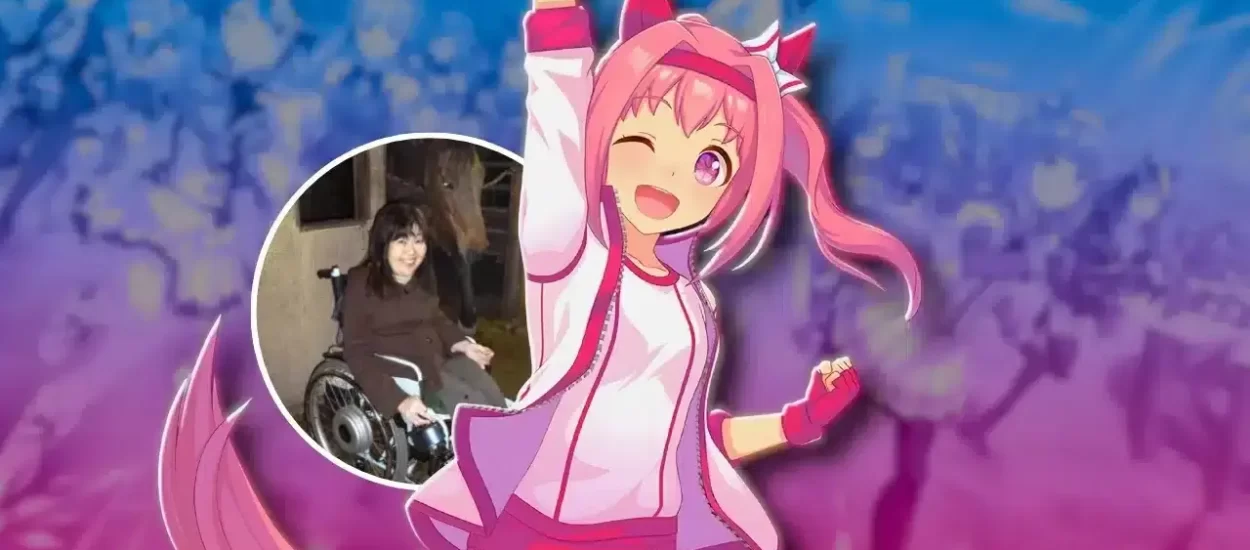 FAN EN SILLA DE RUEDAS CANTA EN HONOR A HARU URARA