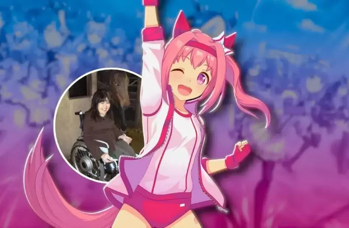 FAN EN SILLA DE RUEDAS CANTA EN HONOR A HARU URARA