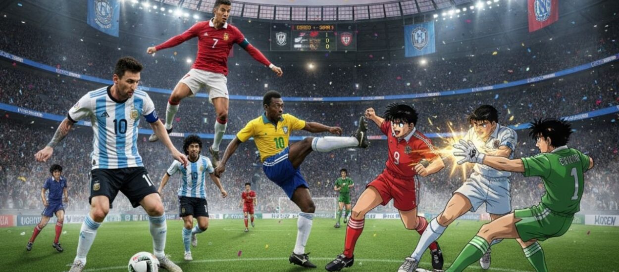 IA ENFRENTA A MESSI, CR7, MARADONA Y PELÉ CONTRA LOS SUPERCAMPEONES
