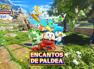 ¡ENCANTOS DE PALDEA LLEGA A JCC POKÉMON POCKET! NUEVO SOBRE TEMÁTICO CON LOS INICIALES DE ESCARLATA Y PÚRPURA