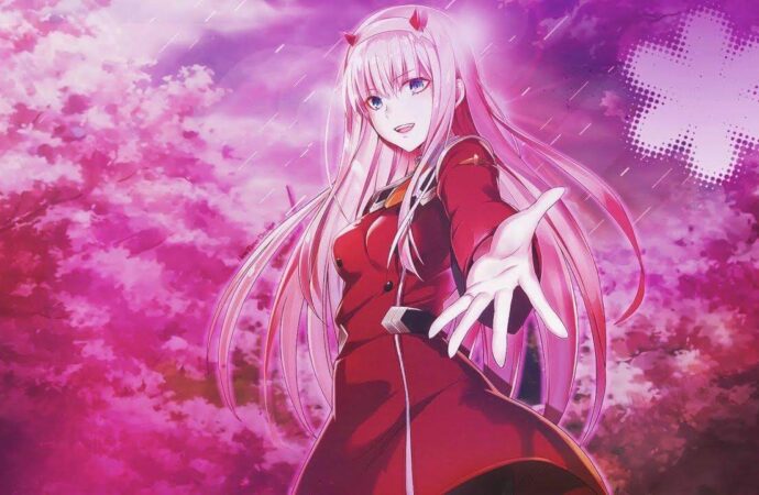 ZERO TWO DE  REINA DEL CABELLO ROSA EN EL ANIME