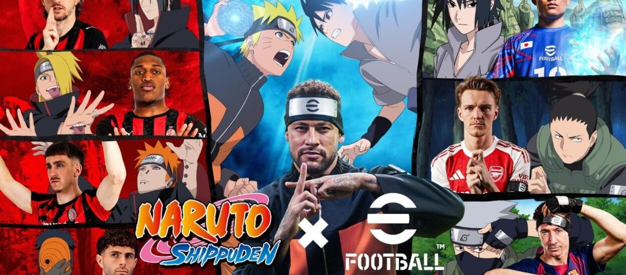 NARUTO LLEGA A eFOOTBALL CON NEYMAR, SASUKE Y EFECTOS NINJA ESPECIALES