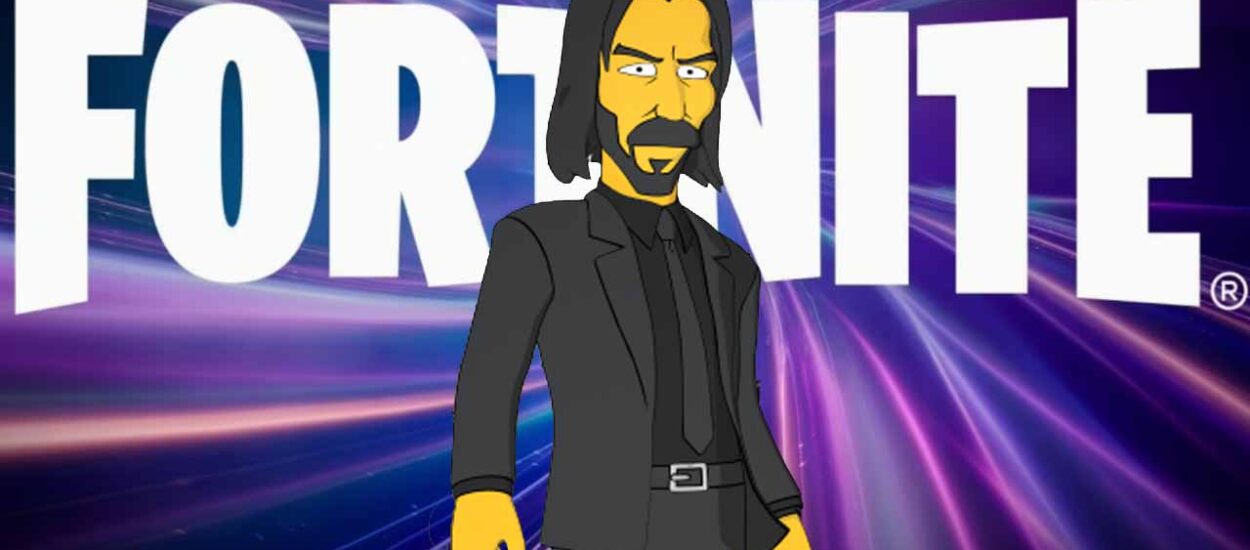 UNA SKIN DE JOHN WICK AL ESTILO SIMPSON LLEGARÁ A FORTNITE