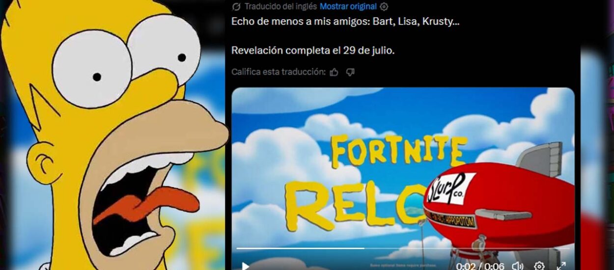 LOS SIMPSONS REGRESAN A FORTNITE CON UN NUEVO EVENTO