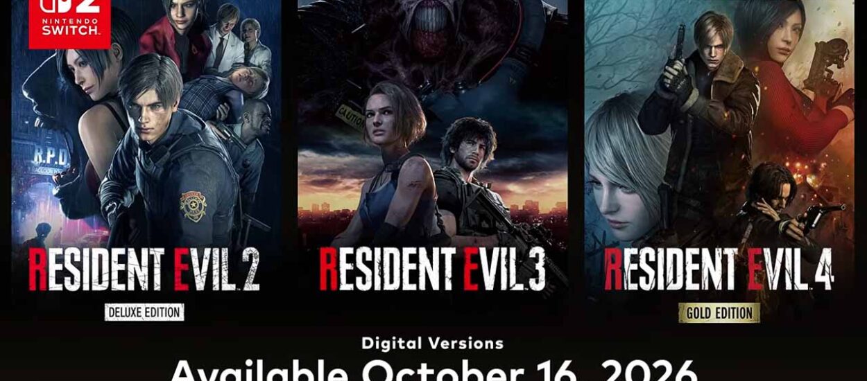 LOS REMAKES DE RESIDENT EVIL 2, 3 Y 4 LLEGAN A NINTENDO SWITCH 2